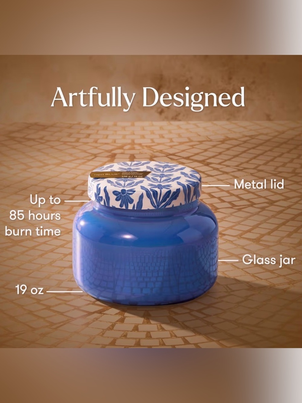 Capri Blue Scented Candles - Spring Capsule Collection (Volcano, 19 oz)